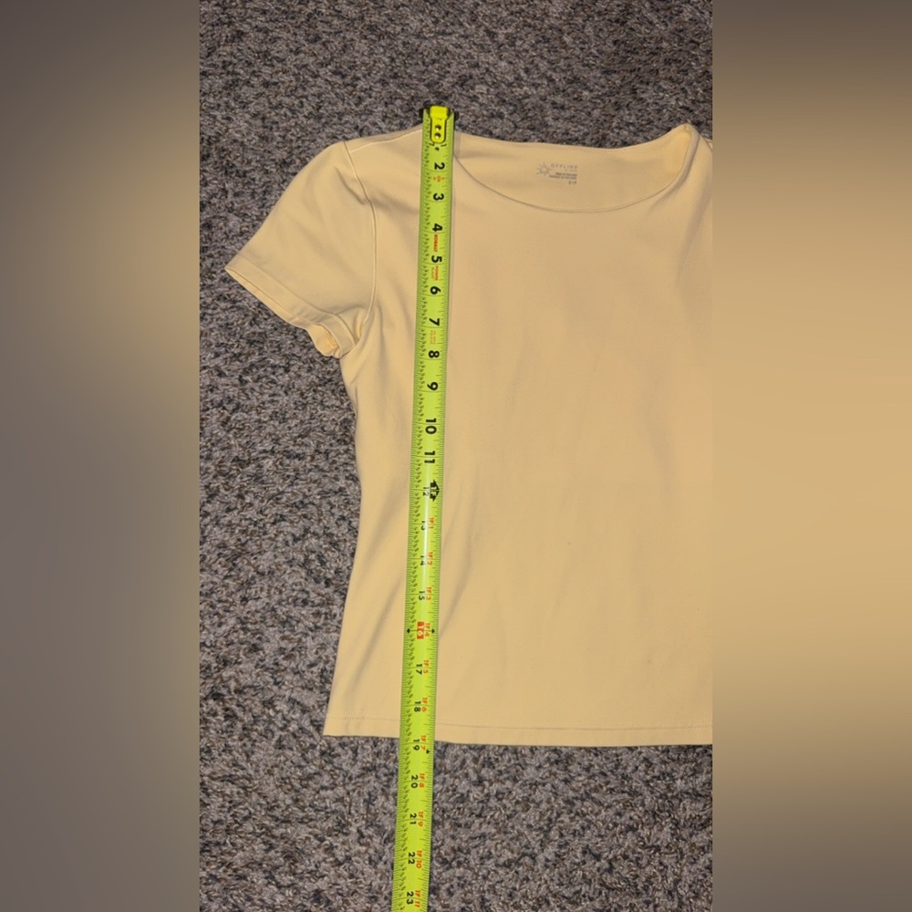 Aerie Butter Yellow Set (Shirt & Wide Leg Trouser) - Picture 14 of 16